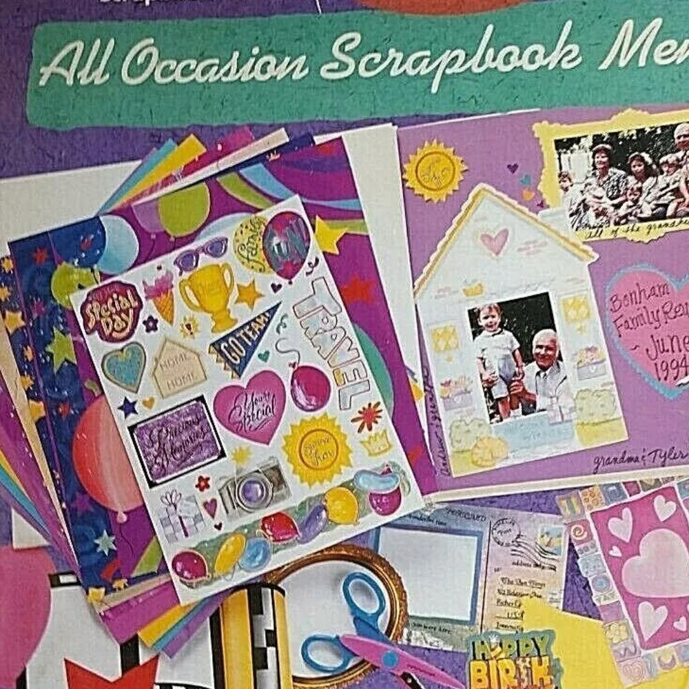 SCRAPBOOK All Occasion Scrapbook Memories Kit NEW All Acid Free 12
